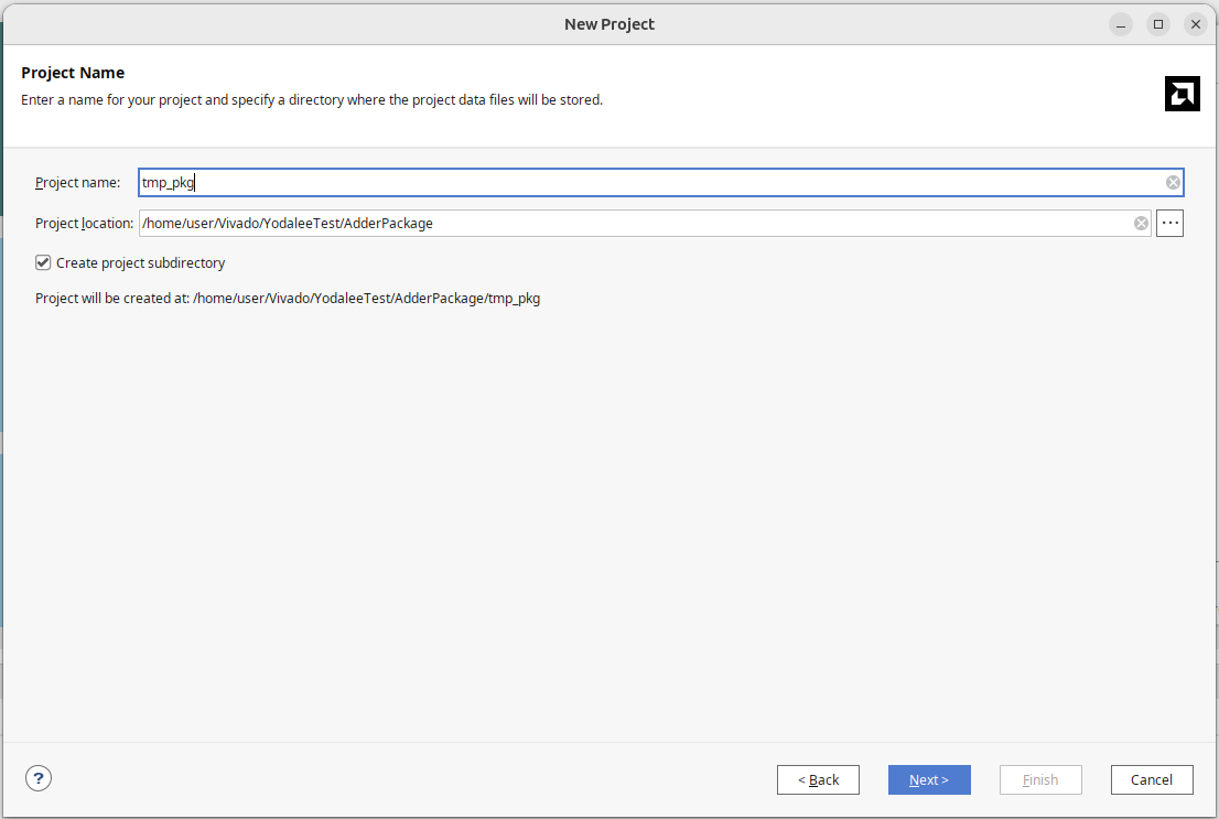 Create tmp_pkg