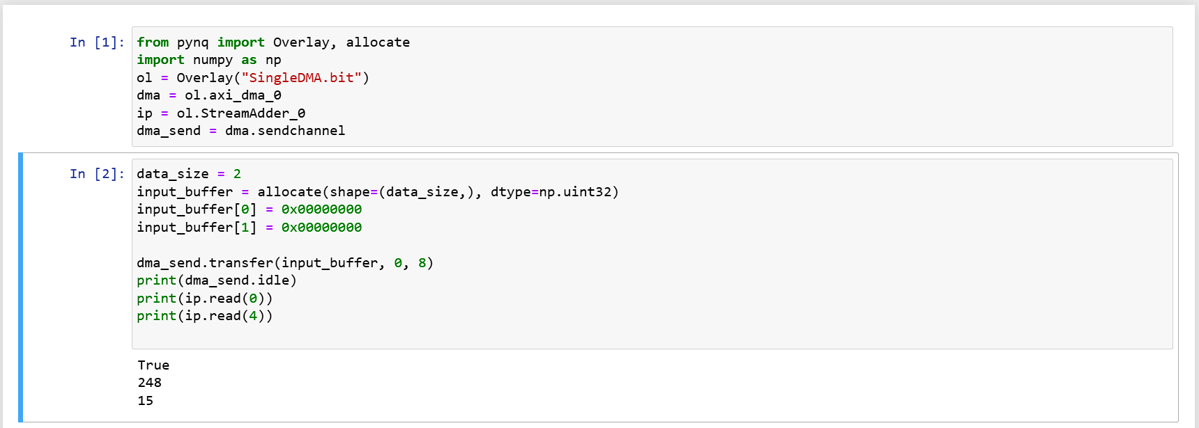 Full buffer transfer